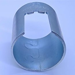 Roll-clinch solenoid valve housing, 45 outer diameter
