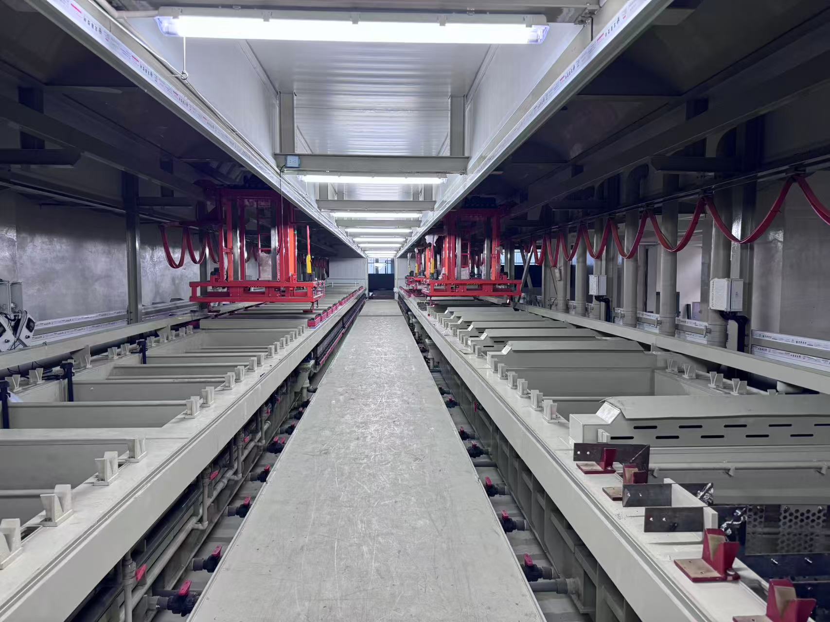 Barrel plating production line