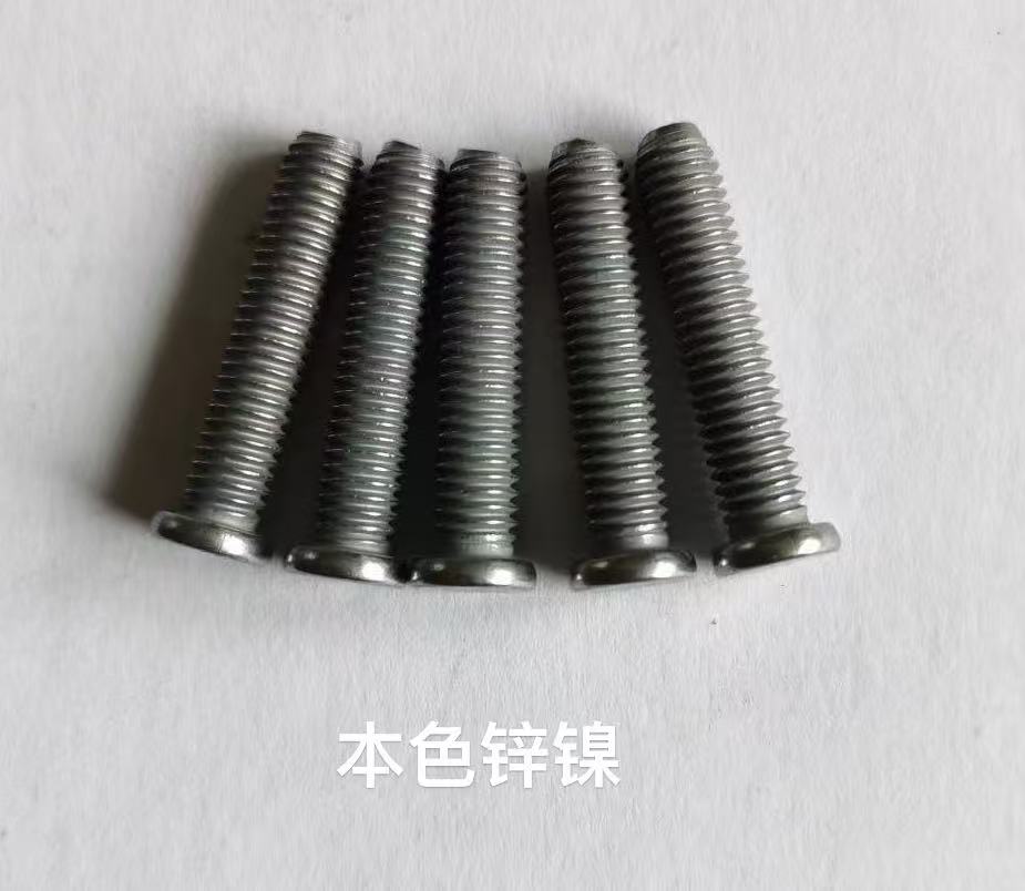 Transparent zinc-nickel alloy parts