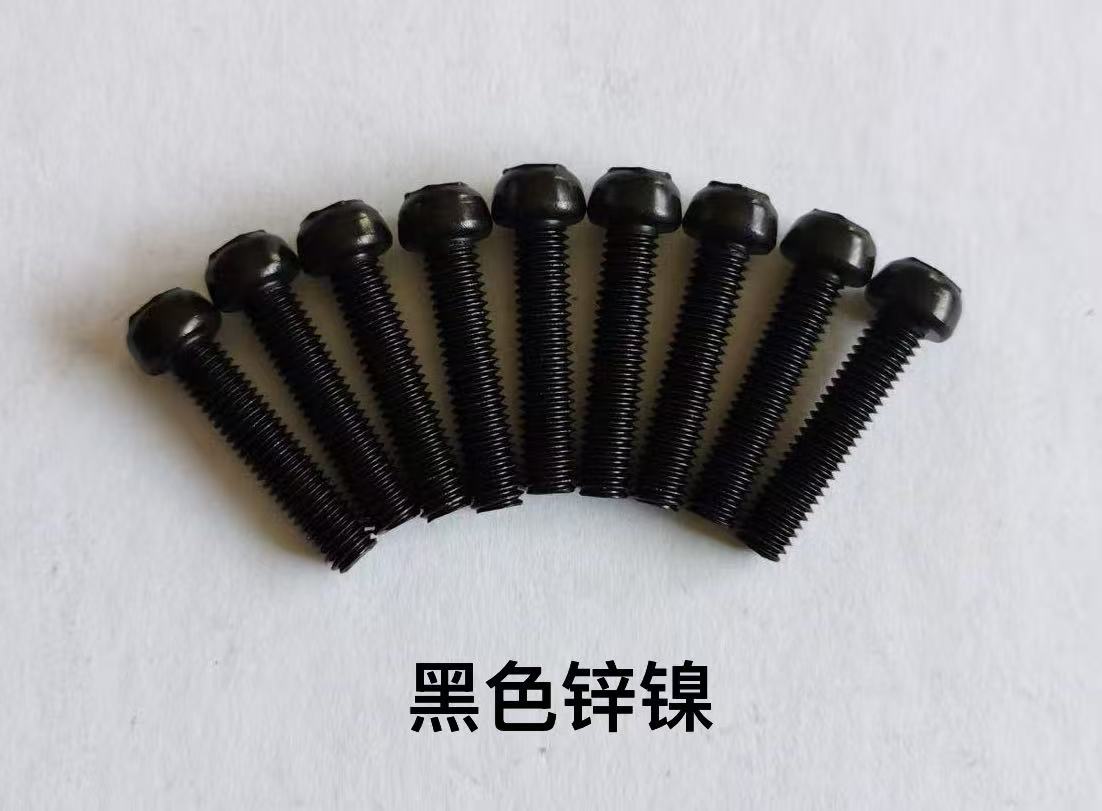 Black zinc-nickel plated parts
