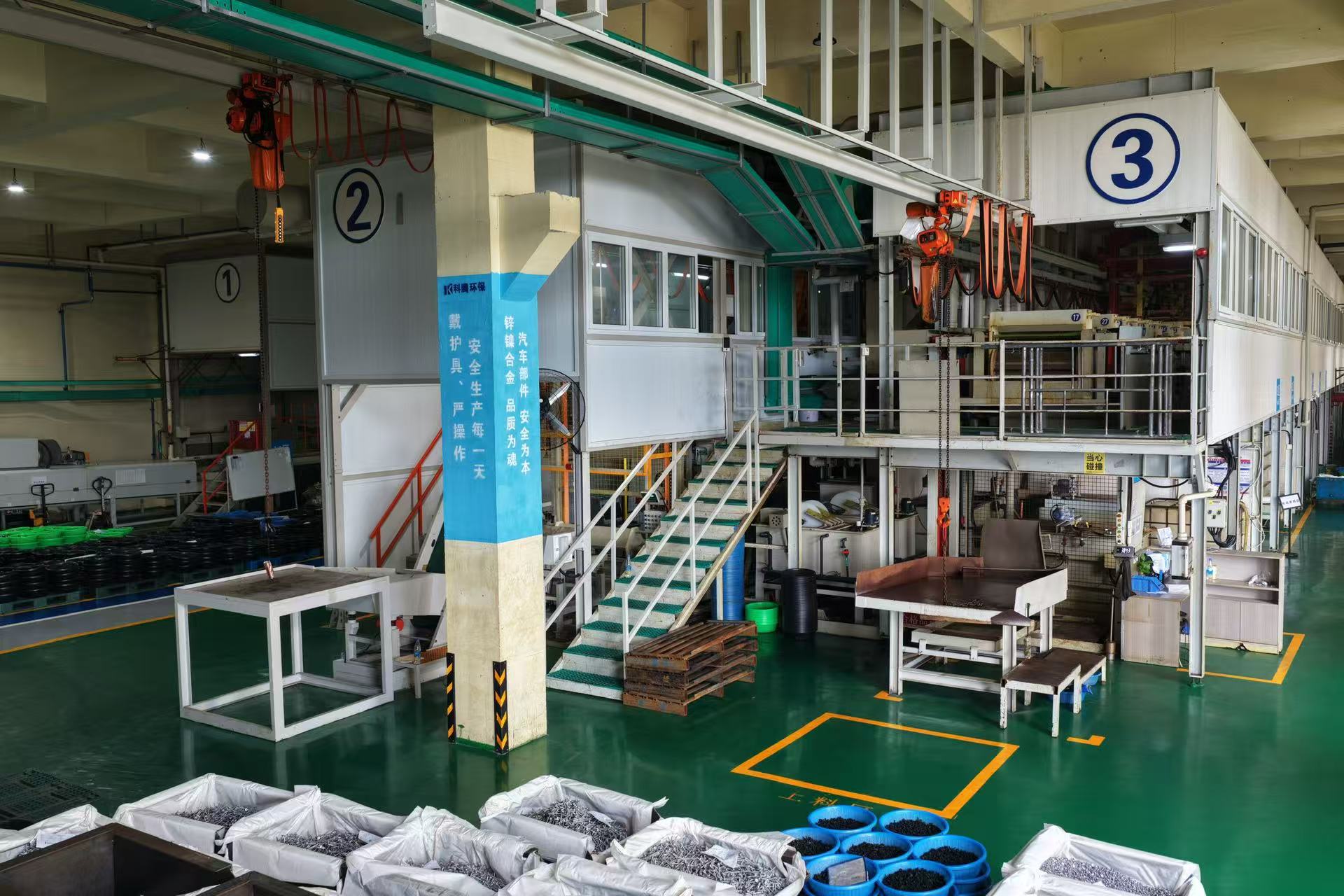 Fully automated plating production line