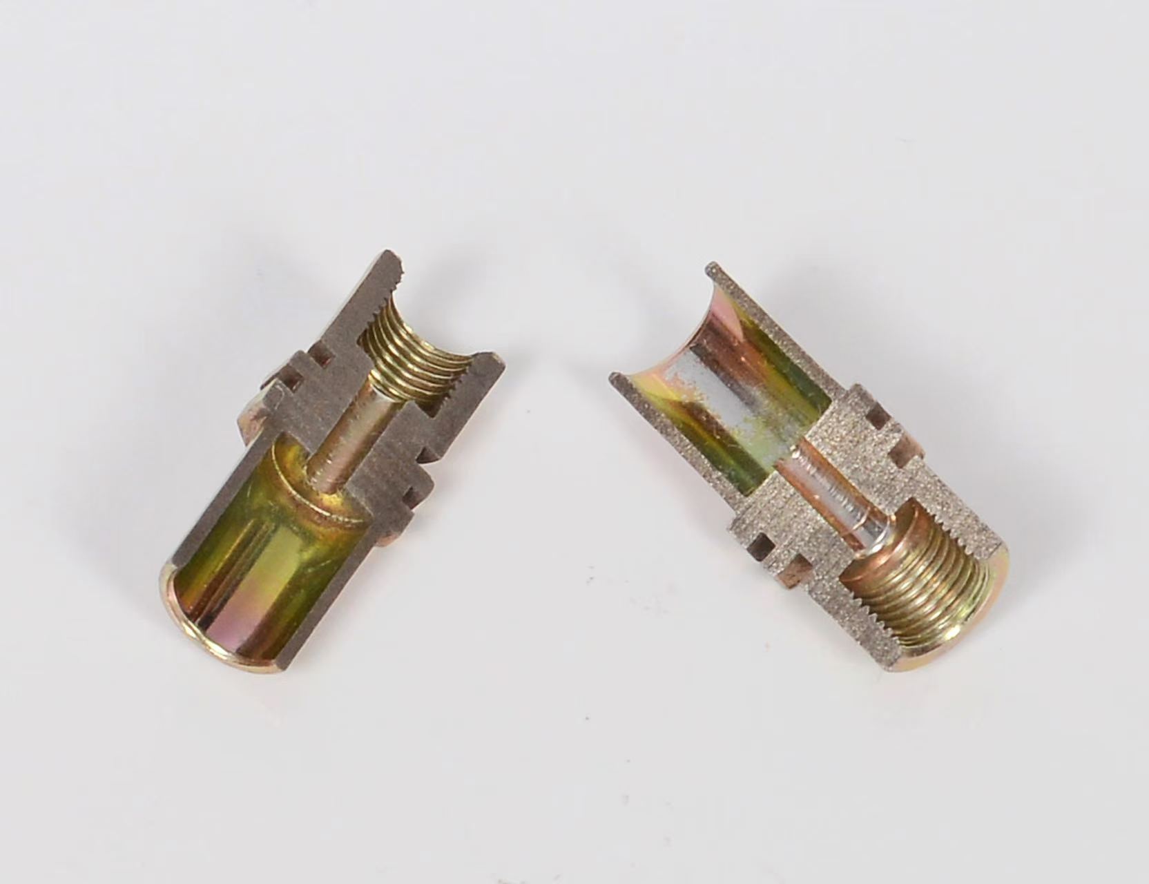 Plated fitting with rainbow passivation