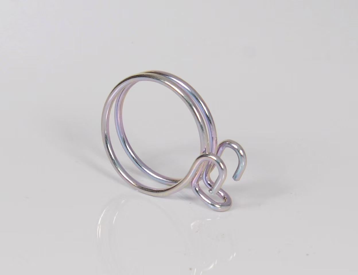 Plated spring clip
