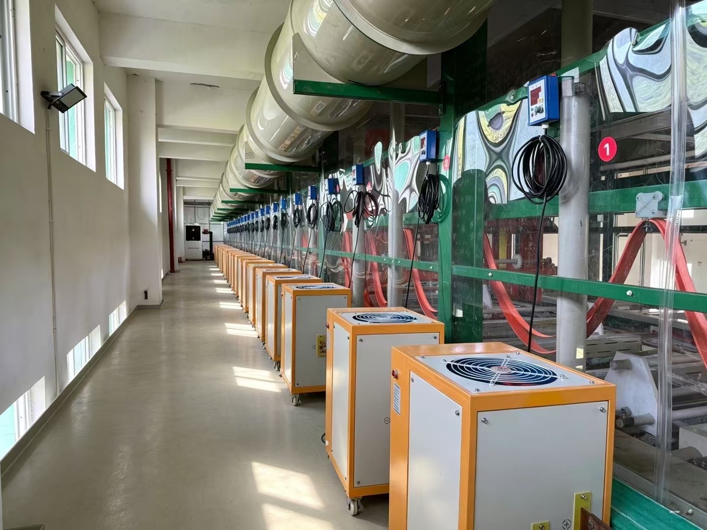 Workshop environment at the plating plant