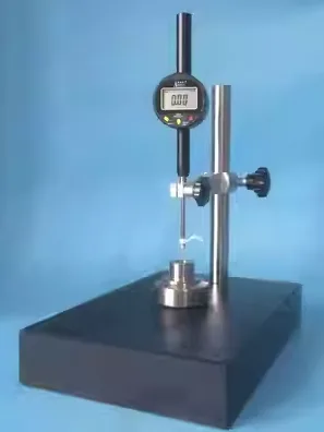 Digital depth gauge used to verify drawn depth and step heights