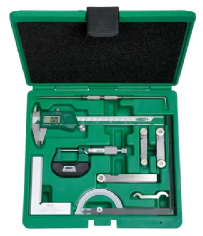 Outside diameter micrometers used for dimensional inspection of stamped parts