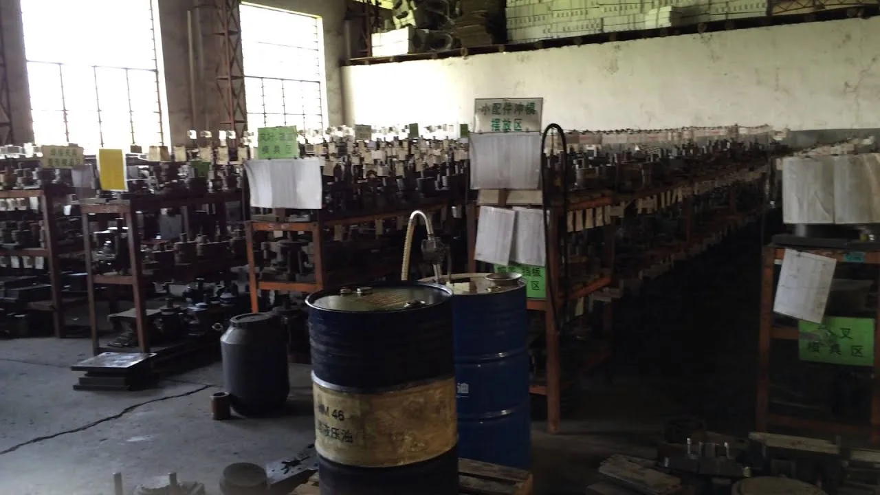 Balford deep drawing tool room where single-operation drawing dies are designed, ground and tried out