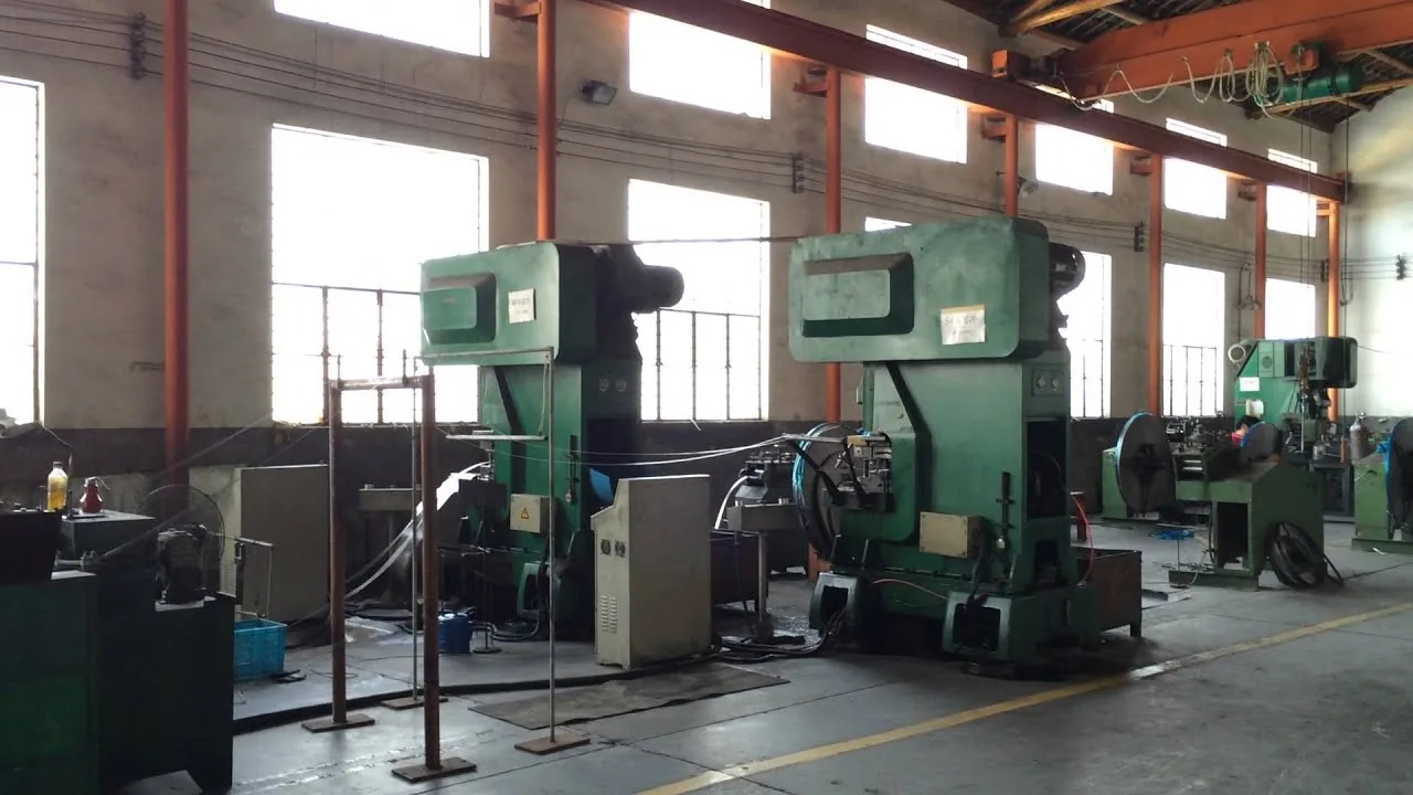 The high-speed punching line at Balford's plant.