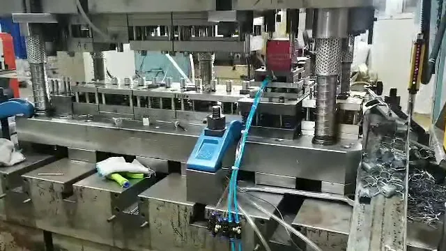Threads formed inside the progressive die, removing a separate tapping operation.